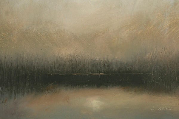 Ponds: Evening Landscape Abstract by James Wiens