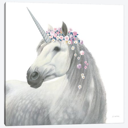 Enchanted Spirit Unicorn II Canvas Print #JAW28} by James Wiens Canvas Art