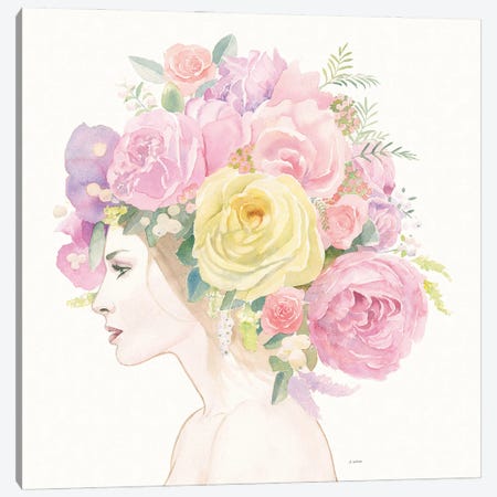 Flowers in her Hair Canvas Print #JAW31} by James Wiens Canvas Print