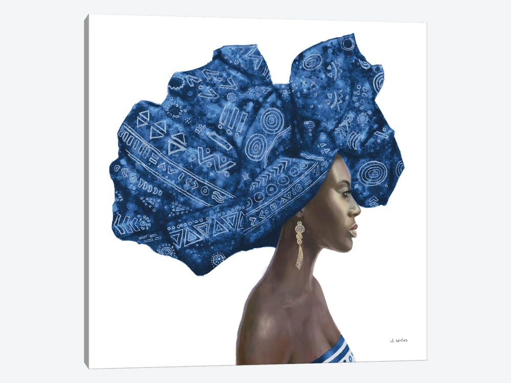 Pure Style II Blue by James Wiens 1-piece Canvas Art