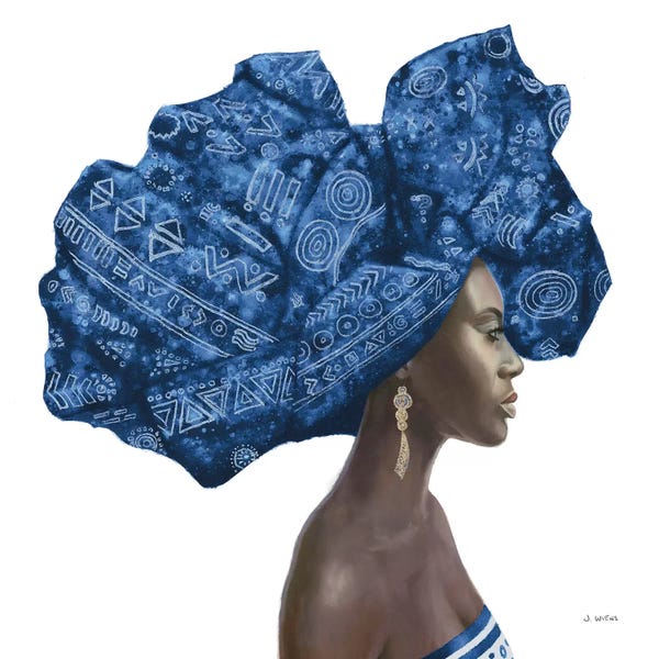 African Heritage: Pure Style II Blue by James Wiens