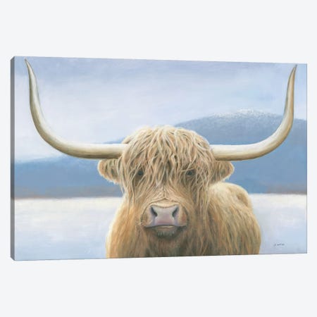 Highland Cow Canvas Print #JAW37} by James Wiens Canvas Art