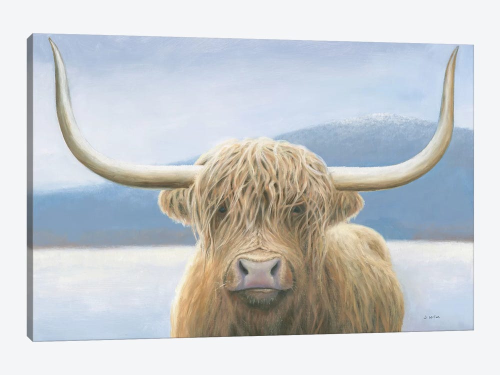 Highland Cow by James Wiens 1-piece Canvas Art Print
