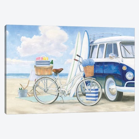 Beach Time I Canvas Print #JAW38} by James Wiens Canvas Print
