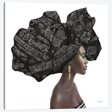 Pure Style II Black Canvas Print #JAW58} by James Wiens Canvas Art Print