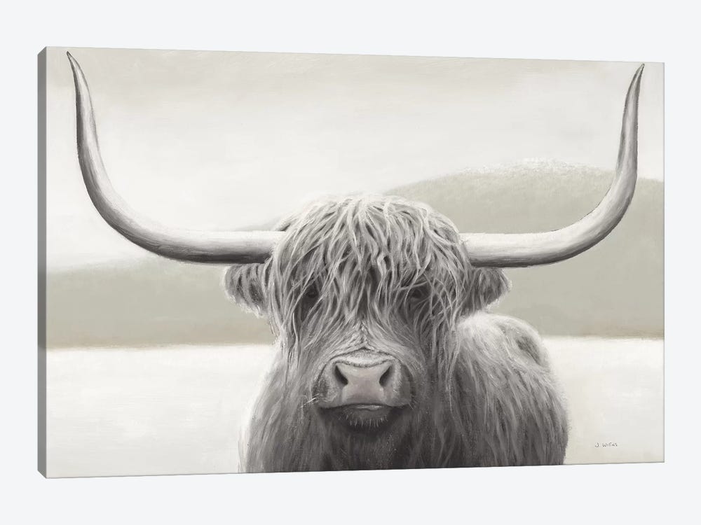 Highland Cow Neutral by James Wiens 1-piece Art Print