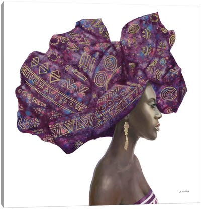 Pure Style II Canvas Art Print - African Heritage Art