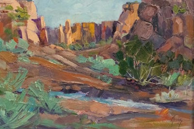 Up Monument Canyon by Jody Ahrens art print