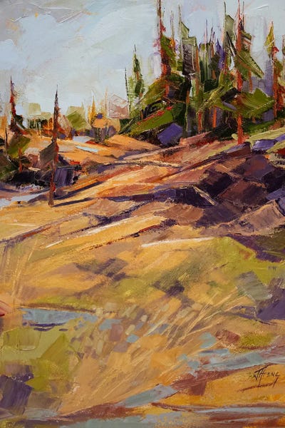 Jody Ahrens: Yellow Hillside by Jody Ahrens