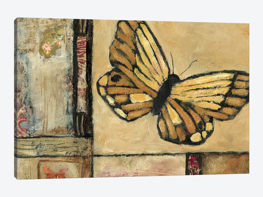 Butterfly In Yellow by Judi Bagnato 1-piece Canvas Art