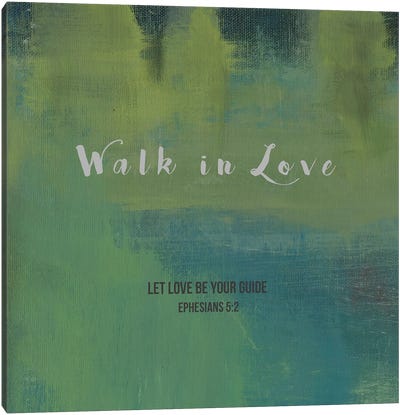 Walk In Love Canvas Art Print