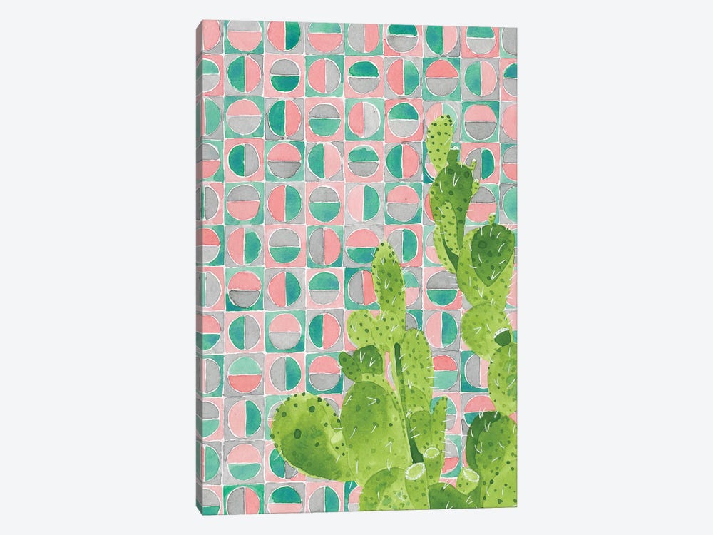 Pink Tile Agave by Jen Bucheli 1-piece Art Print