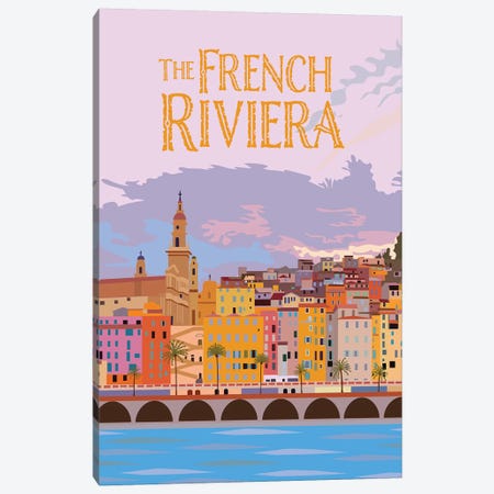 The French Riviera Canvas Print #JBC24} by Jen Bucheli Canvas Art Print