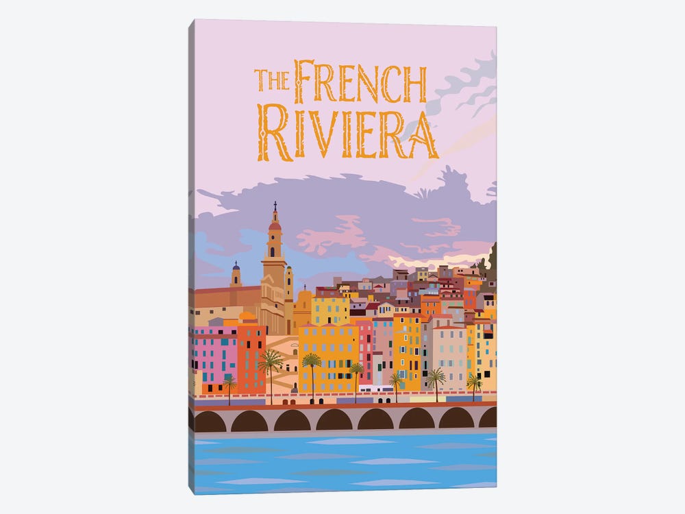The French Riviera by Jen Bucheli 1-piece Art Print