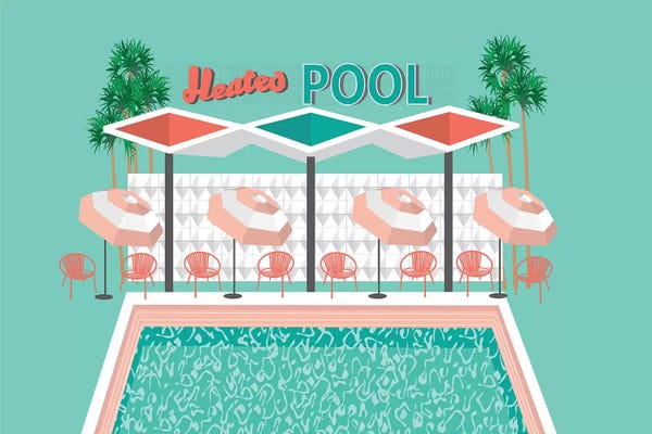 Jen Bucheli: Vintage Pool by Jen Bucheli