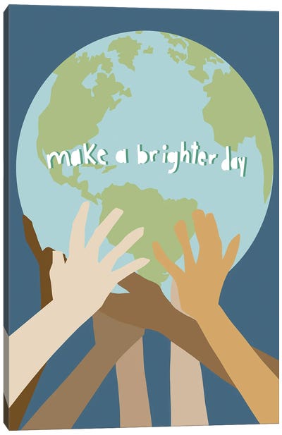 Make a Brighter Day Canvas Art Print - Jen Bucheli