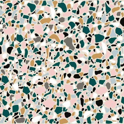 Teal Terrazo by Jen Bucheli canvas print