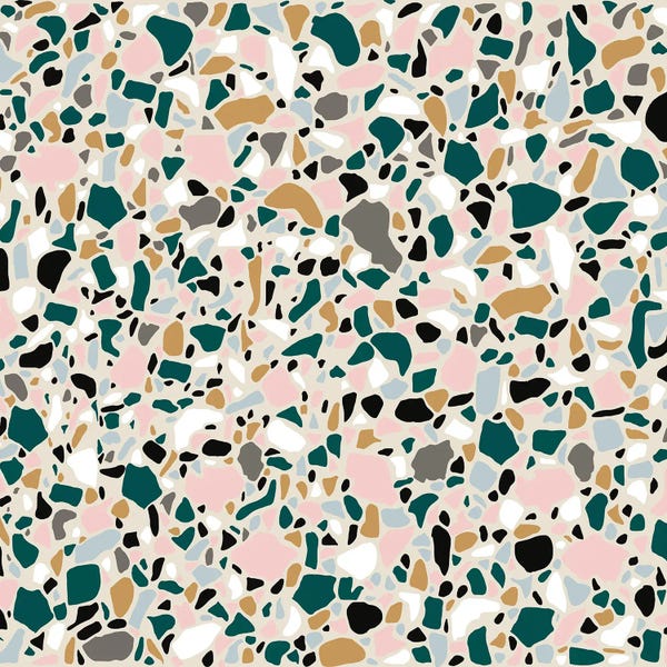Jen Bucheli: Teal Terrazo by Jen Bucheli