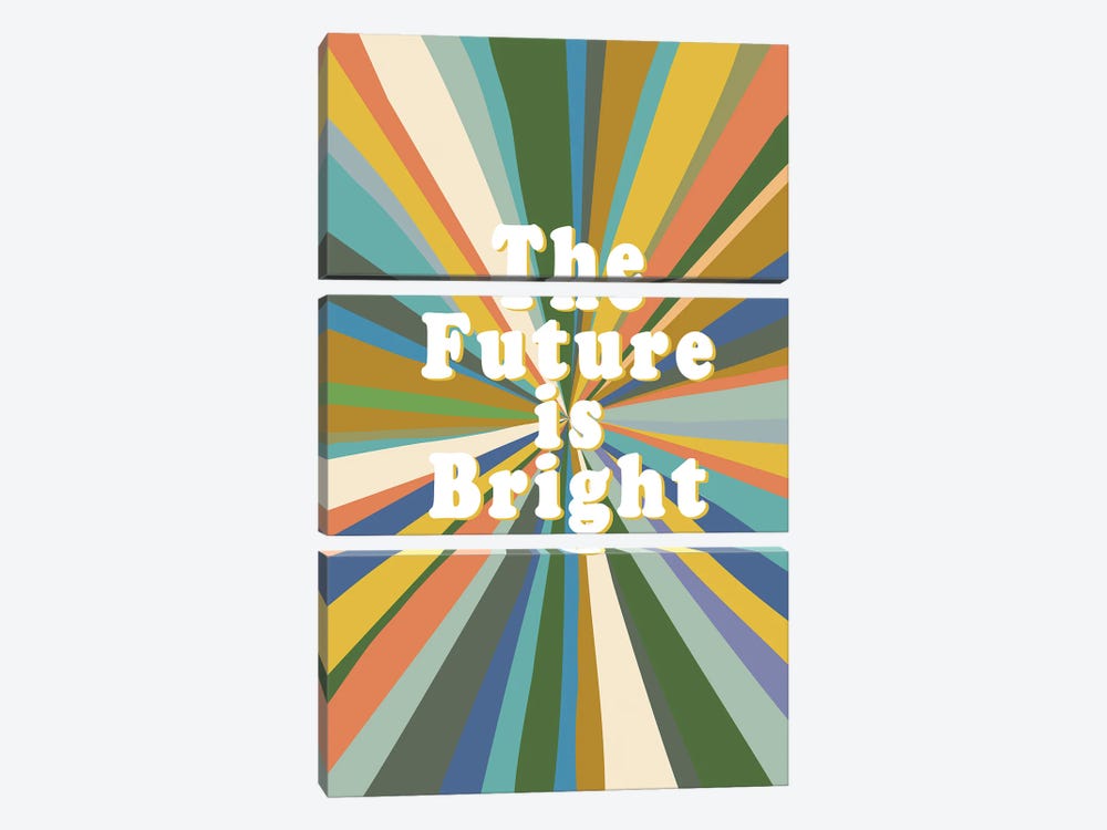 The Future Is Bright by Jen Bucheli 3-piece Canvas Wall Art