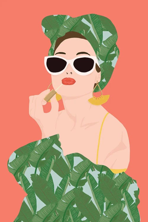 Tropical Lady by Jen Bucheli wall art