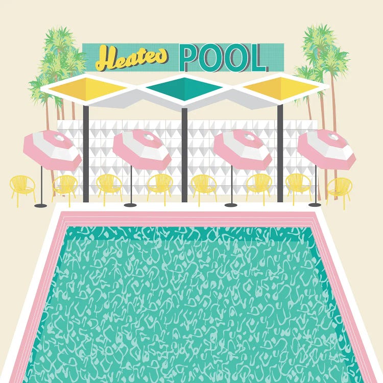 Vintage Pool in Pink