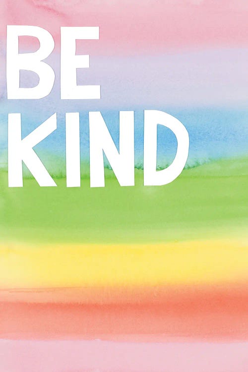 Be Kind Rainbow Colors