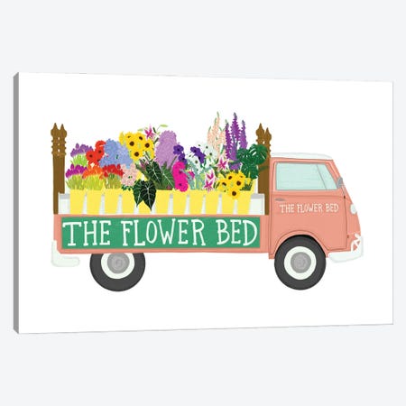 Flower Bed Canvas Print #JBC40} by Jen Bucheli Canvas Art