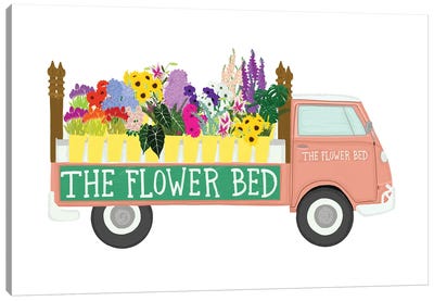 Flower Bed Canvas Art Print - Jen Bucheli
