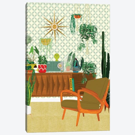 Plant Living Room Canvas Print #JBC44} by Jen Bucheli Canvas Print