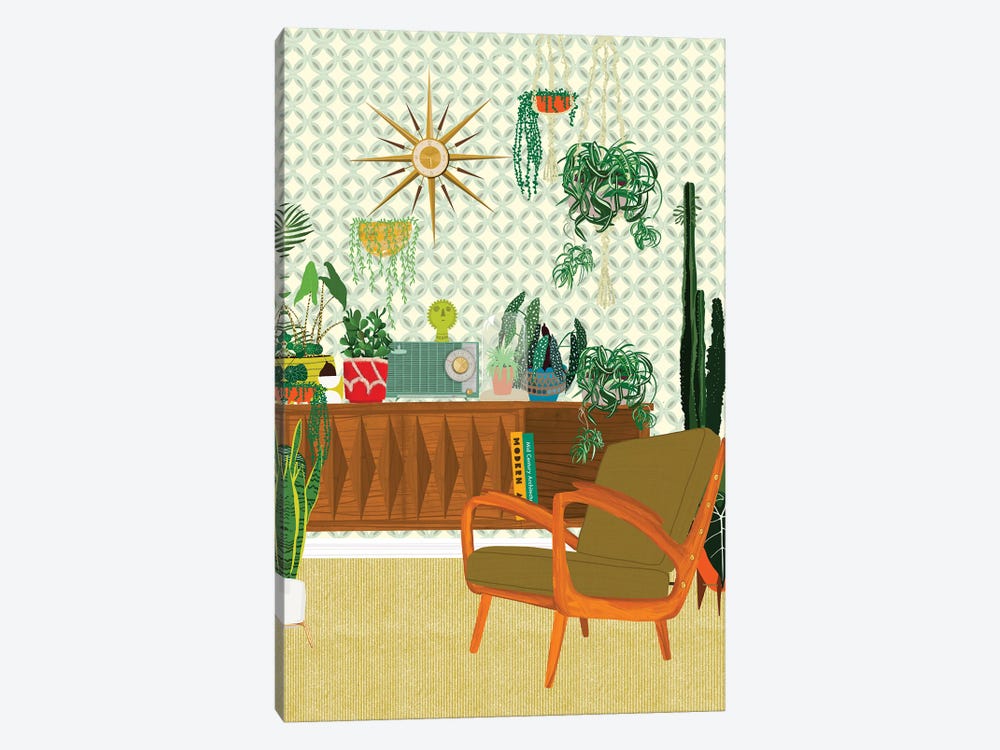 Plant Living Room by Jen Bucheli 1-piece Canvas Art Print