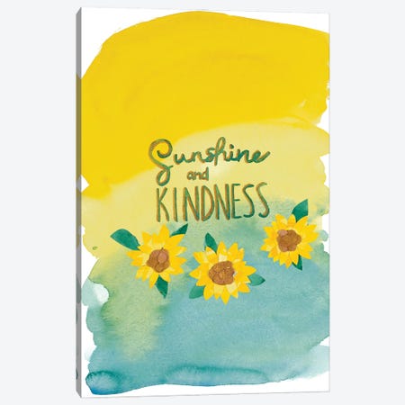 Sunshine and Kindness Canvas Print #JBC49} by Jen Bucheli Canvas Artwork