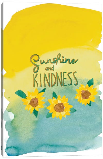Sunshine and Kindness Canvas Art Print - Kindness Art