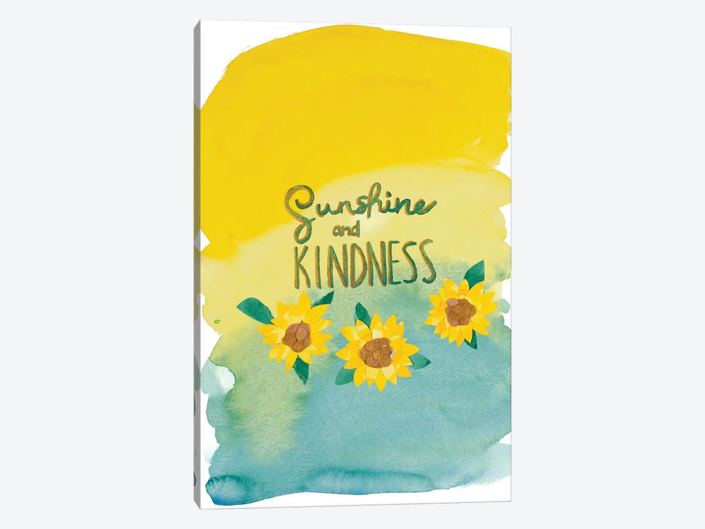 Sunshine and Kindness by Jen Bucheli 1-piece Canvas Art