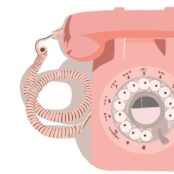Jen Bucheli: Vintage Phone by Jen Bucheli
