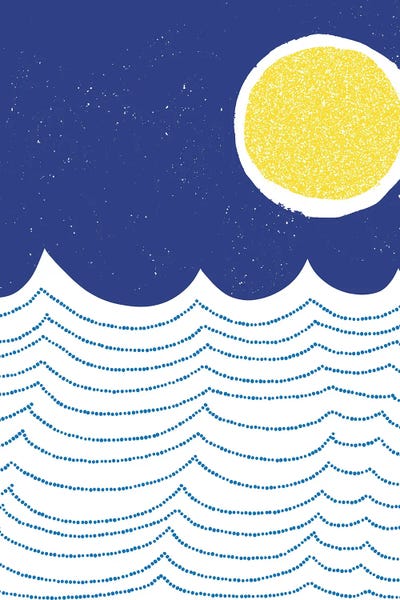 Blue And Yellow Mod Circles II