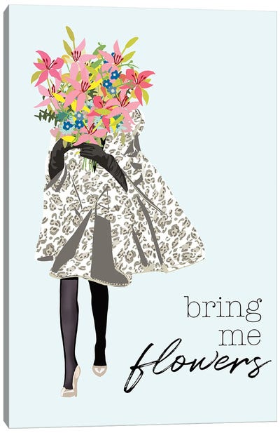 Bring Me Flowers Canvas Art Print - Jen Bucheli