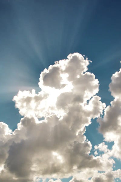 Bursting Cloud by Jen Bucheli metal wall art