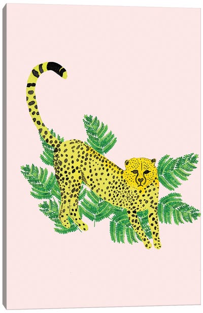 Cheetah On The Lookout I Canvas Art Print - Jen Bucheli