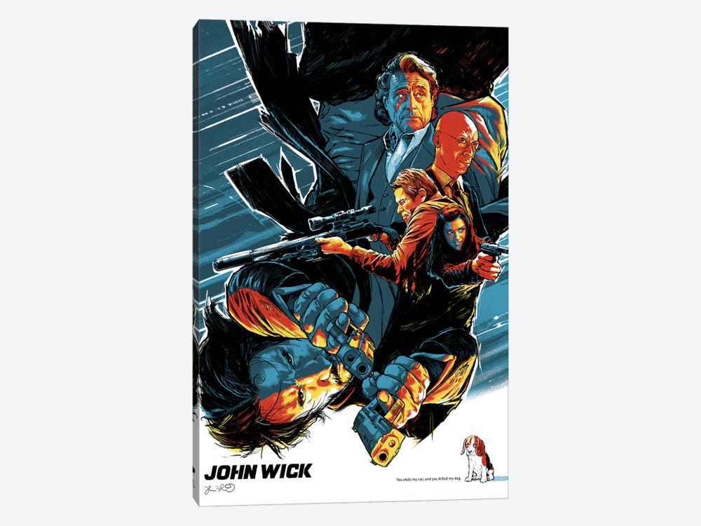 John Wick by Joshua Budich 1-piece Canvas Wall Art