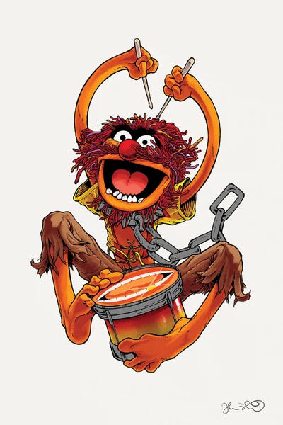 Muppet Animal Canvas Print af JoshuaMuppet Animal Canvas Print af Joshua  