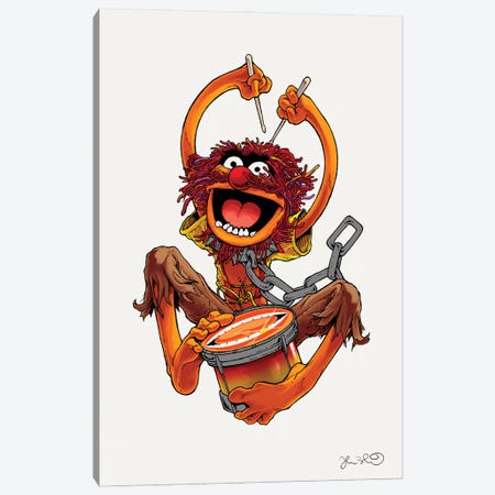 Muppet Animal Canvas Print #JBD107} by Joshua Budich Canvas Art
