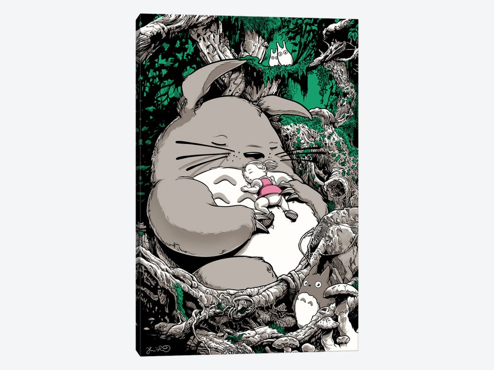 Totoro II by Joshua Budich 1-piece Canvas Artwork
