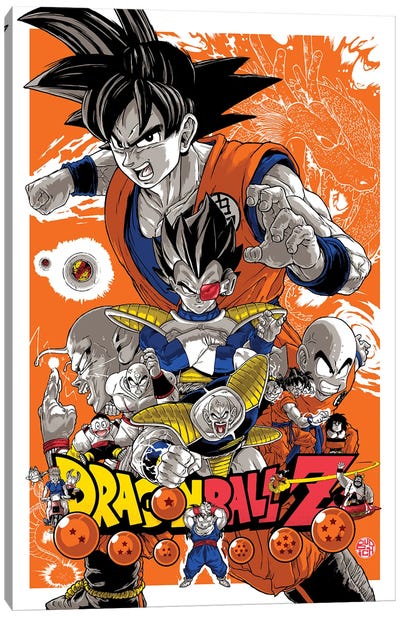 Dragon Ball Z Canvas Art Print - Vegeta