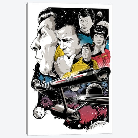 Star Trek (TOS) Canvas Print #JBD125} by Joshua Budich Canvas Artwork