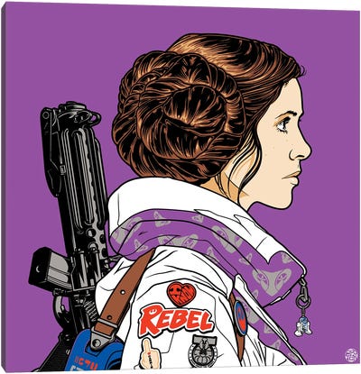 The Last Daughter Of Alderaan Canvas Art Print - Princess Leia