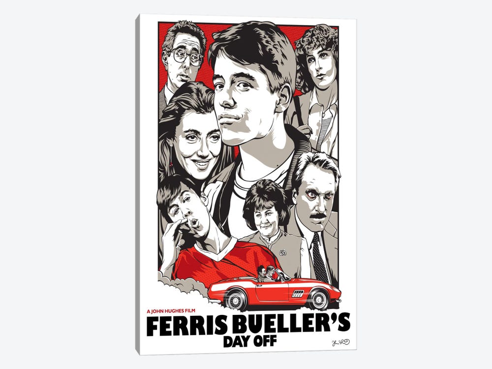 Ferris Bueller's Day Off by Joshua Budich 1-piece Canvas Art