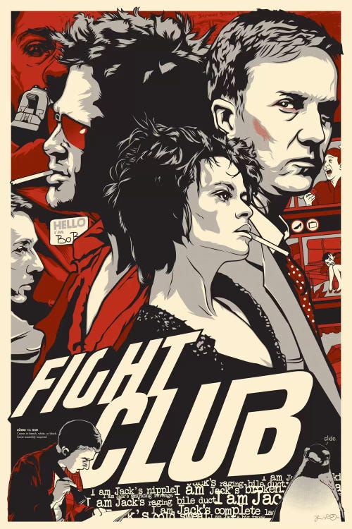 Fight Club by Joshua Budich wall art