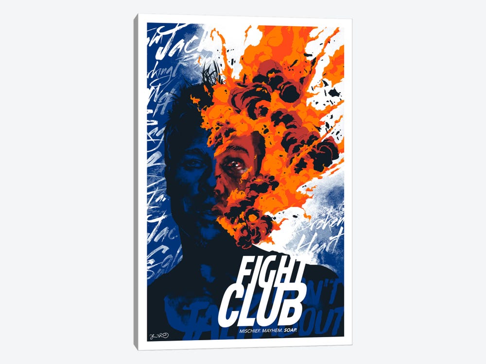Fight Club: Mischief. Mayhem. Soap by Joshua Budich 1-piece Canvas Artwork