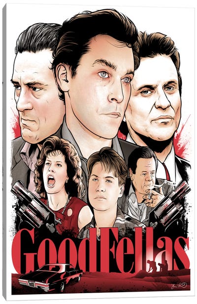 Goodfellas Canvas Art Print - Drama Movie Art