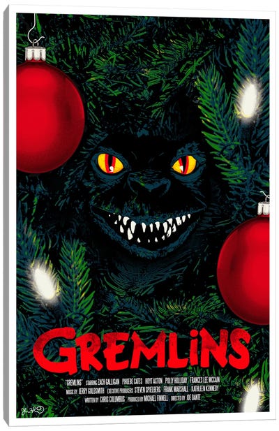 Gremlins Canvas Art Print - Horror Movie Art